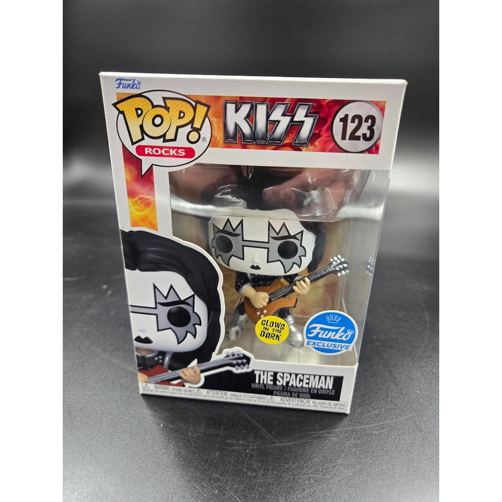 KISS #123 The Spaceman Ace Frehley Funko Pop! Funko Exclusive Glow in the Dark